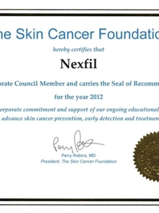 피부암인증서-The Skin Cancer Foundation